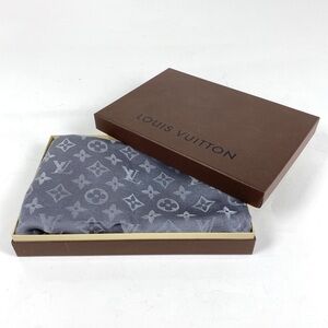 Louis Vuitton Monogram Gray shine Scarf